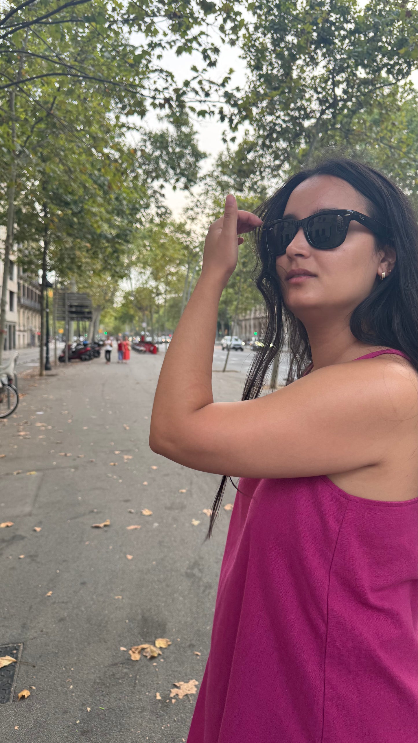 Vestido JASPE - FUCSIA