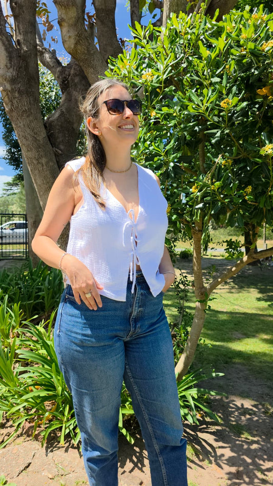 Blusa Selenita - BLANCO