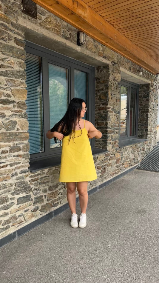 Vestido JASPE - AMARILLO