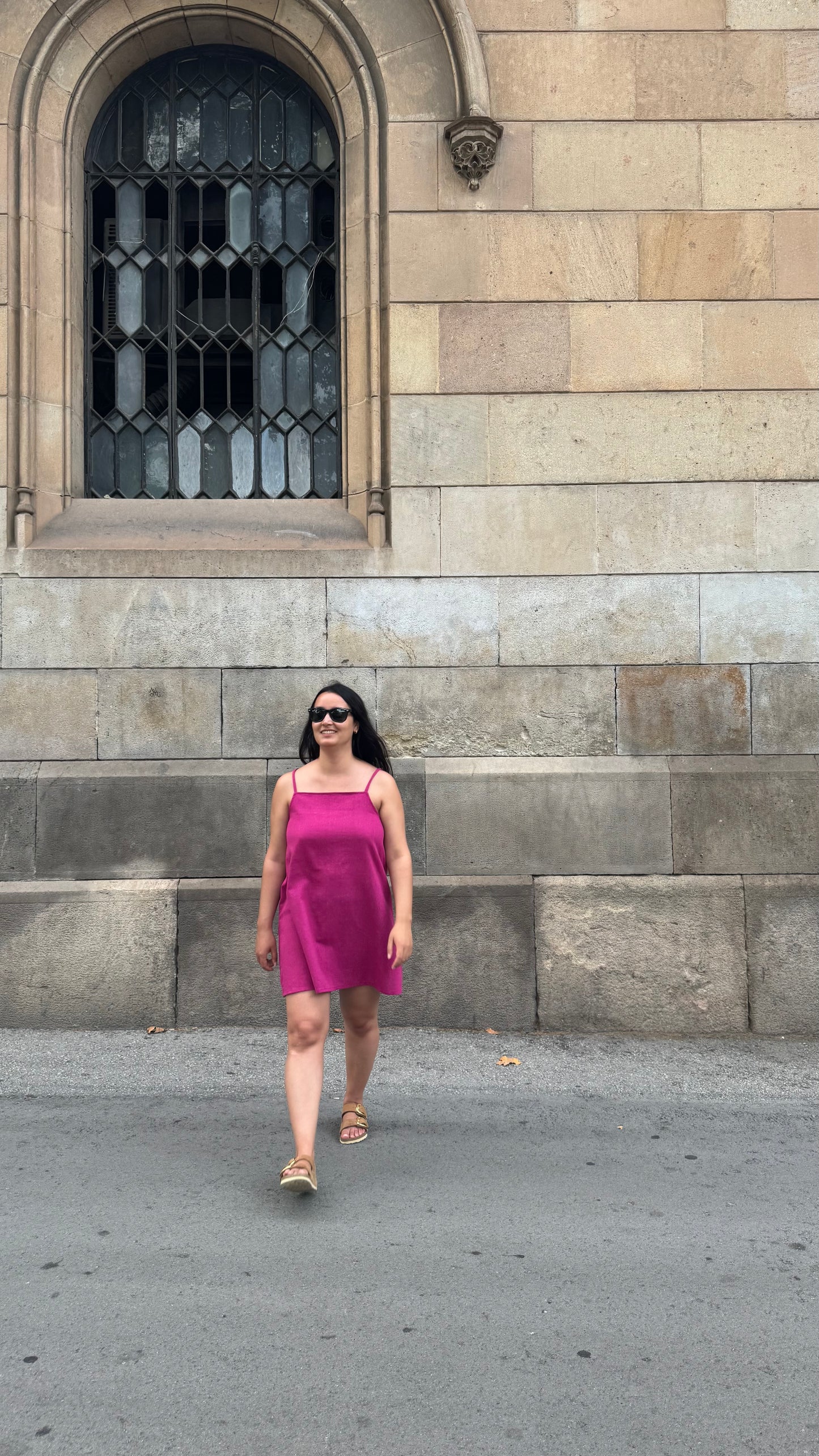 Vestido JASPE - FUCSIA