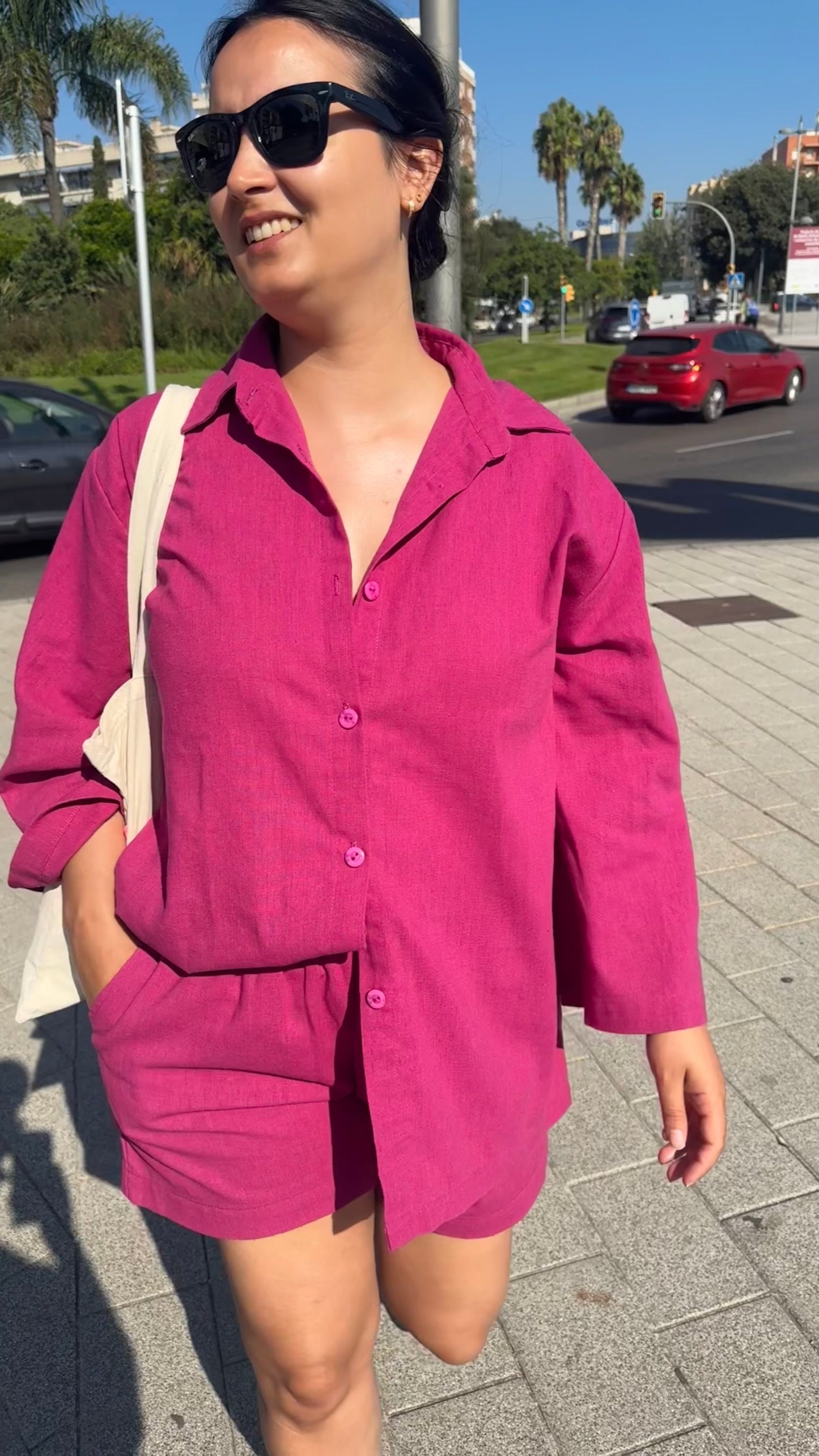 Camisa TOBA - FUCSIA